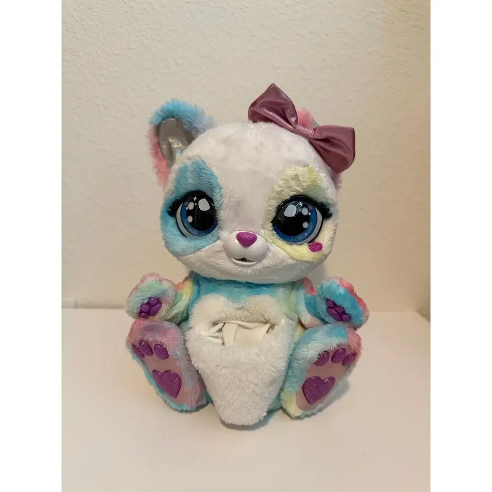 Peek-A-Roo Rainbow Panda & Baby Interactive Rainbow Plush Toy & Baby W/Sounds